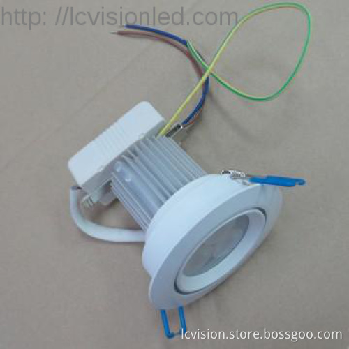 DIMMING 9W ADJUSTABLE LED RECESSED DOWN LIGHT / 100~240VAC / 260~400LM